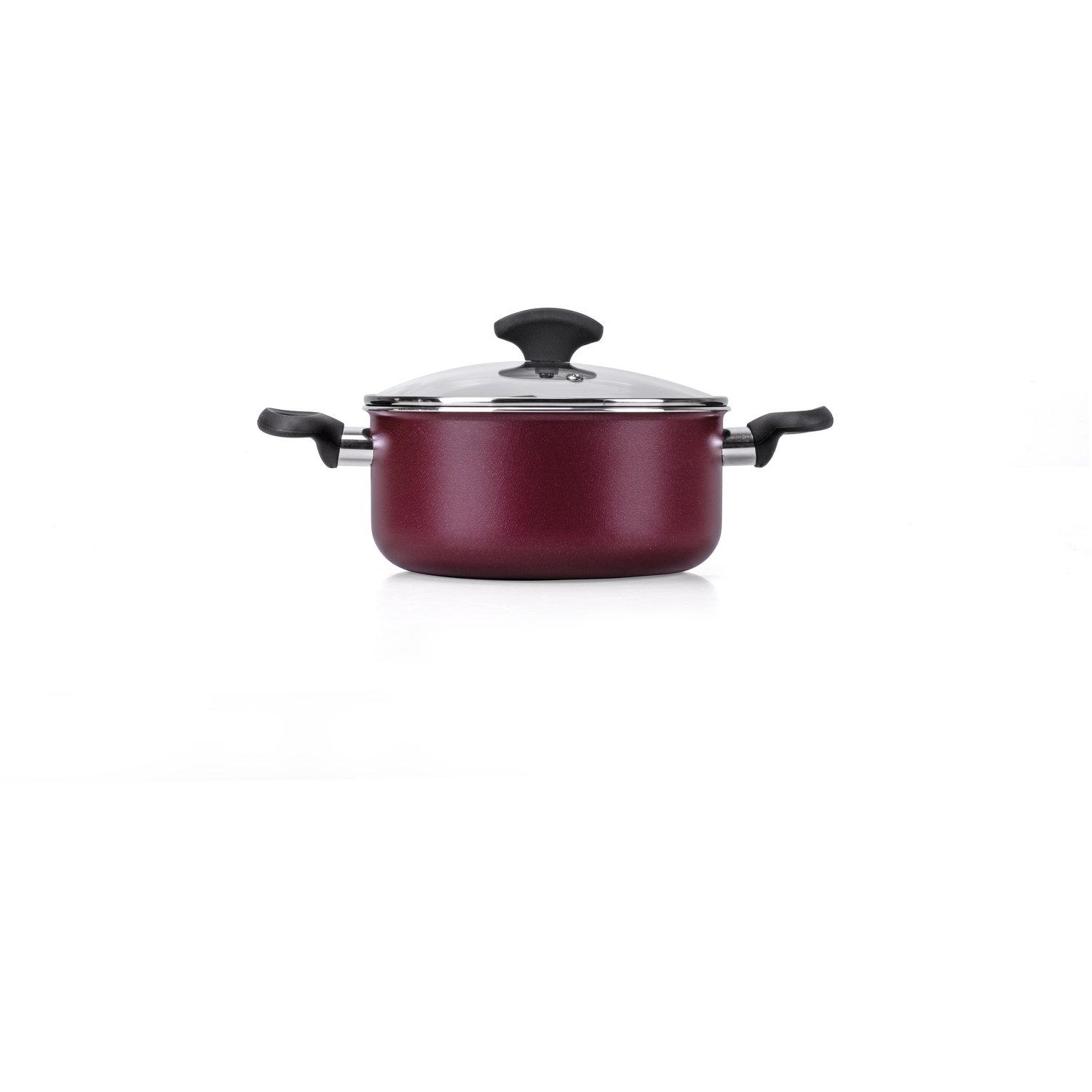 ACTUEL Faitout 20 cm en aluminium revêtement ptfe tout feux dont induction