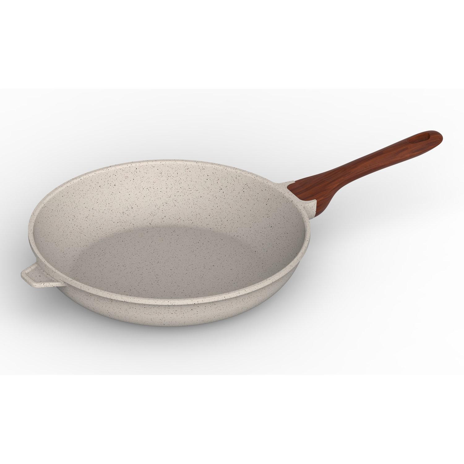 ACTUEL Poêle en aluminium effet pierre 32cm