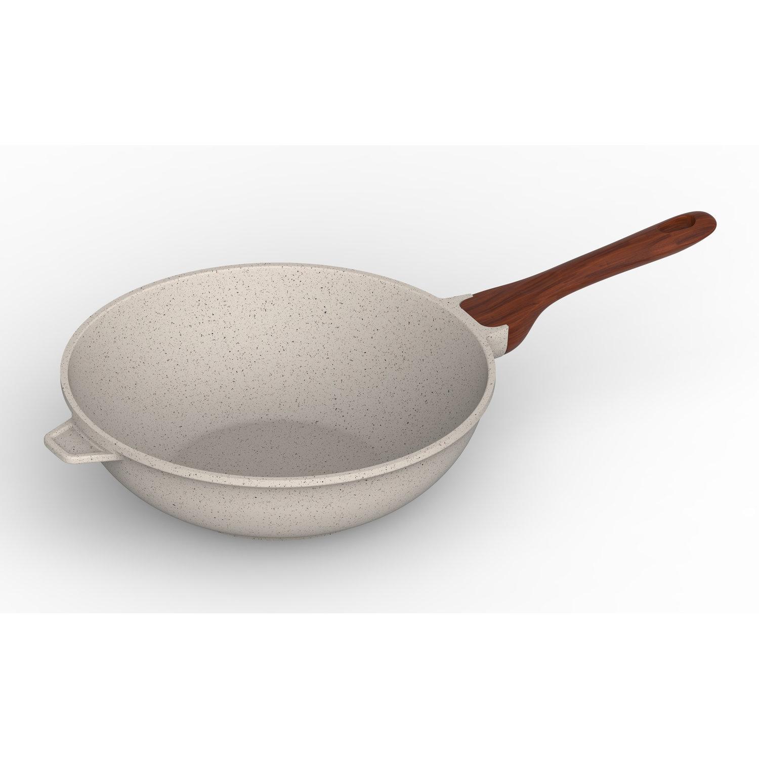 ACTUEL Wok en aluminium effet pierre 30cm