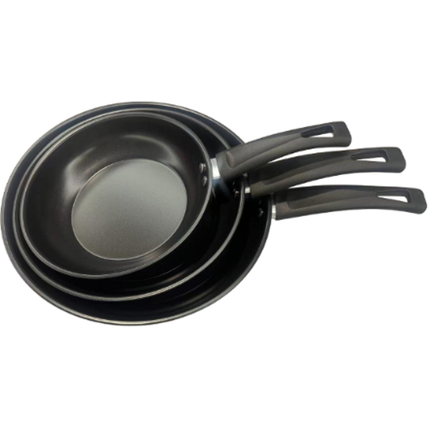 POUCE Set 3 poêles à frire en acier