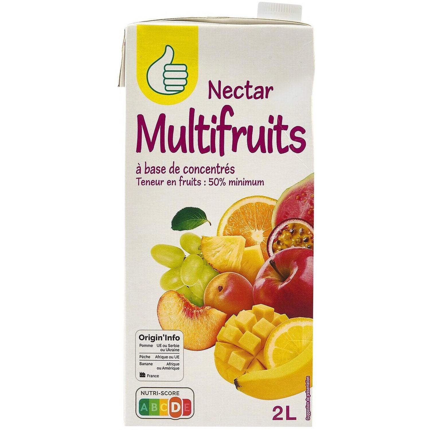 POUCE Nectar multifruits brique 2l