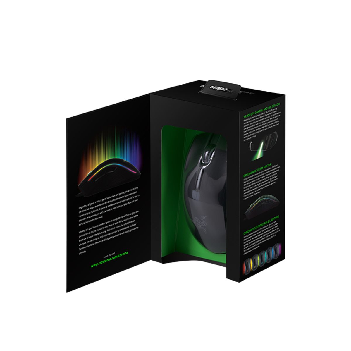 RAZER Souris gamer - Filaire - Mamba Tournament Edition - Noir