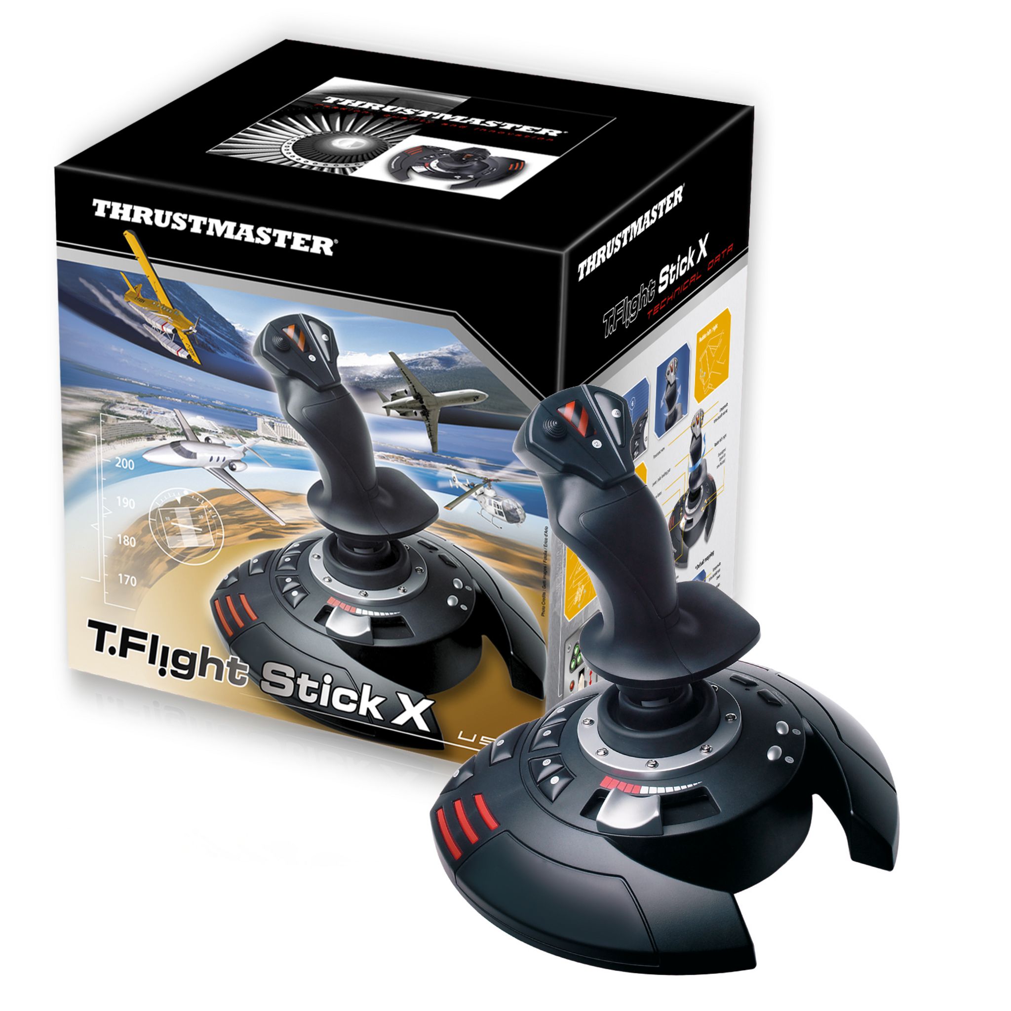 Voir la diapositive 2 : THRUSTMASTER Joystick gaming PC T-Flight Stick X