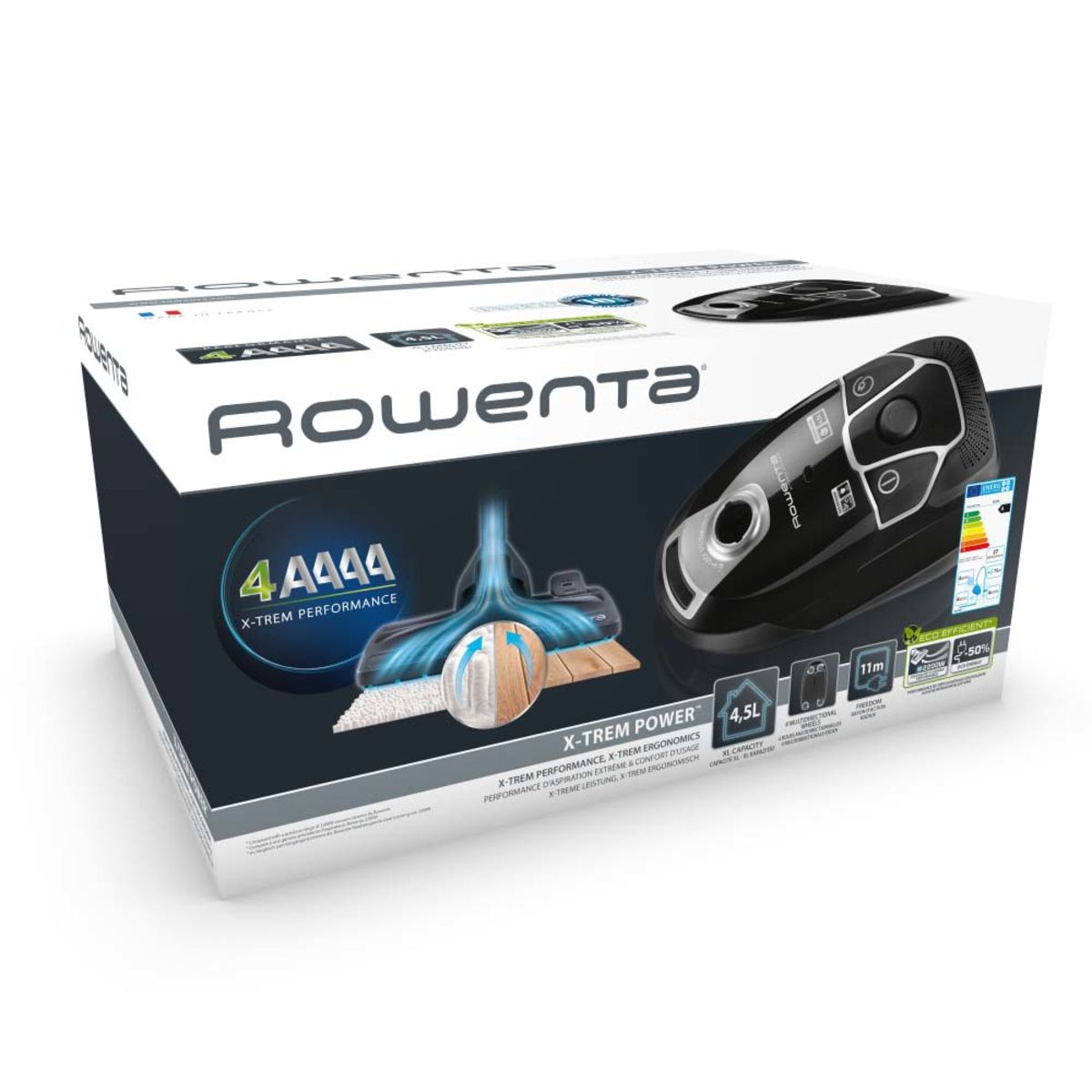 ROWENTA Aspirateur avec sac RO6885EA X-TREM Power - 750W