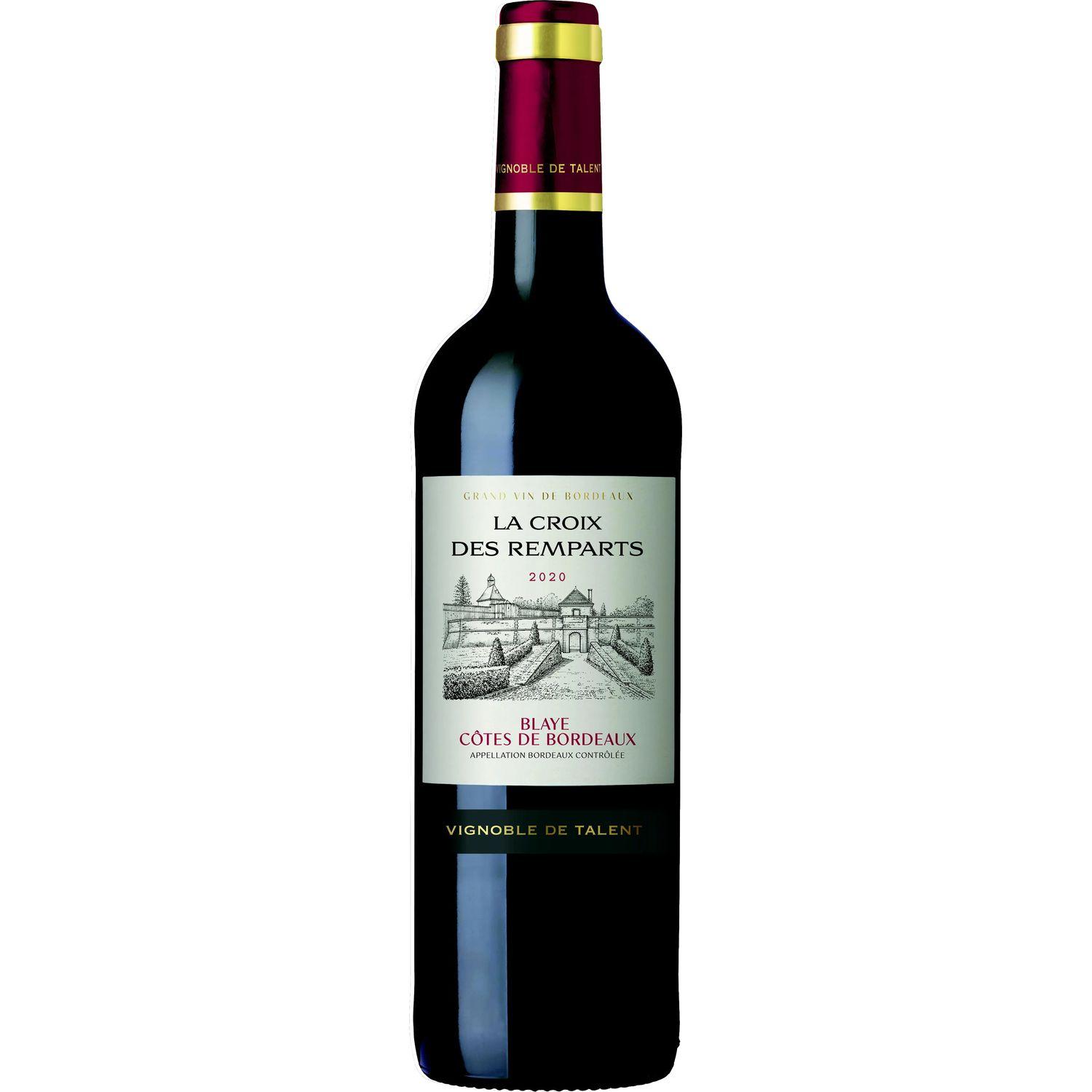 AOC Blaye Côtes de Bordeaux rouge LA CROIX DES REMPARTS 75cl