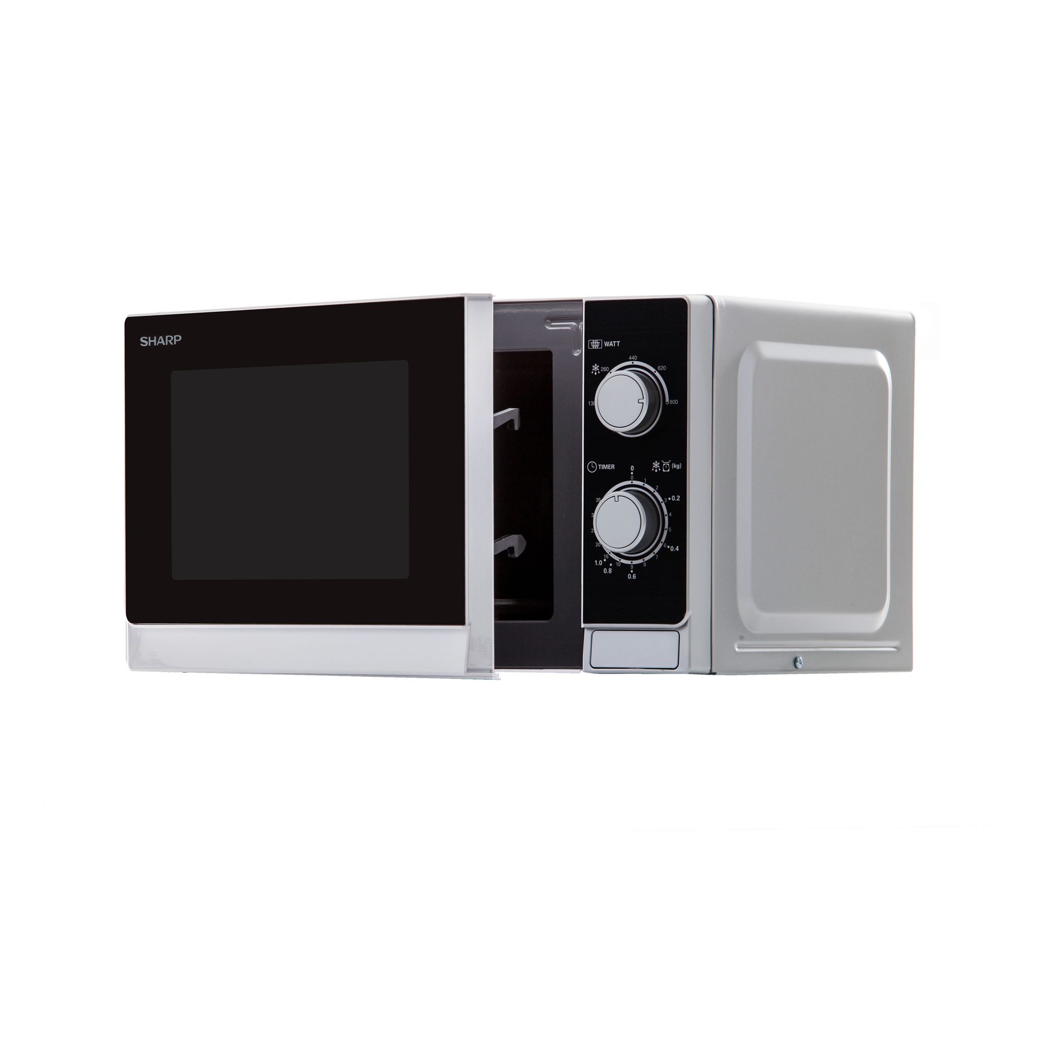 Voir la diapositive 4 : SHARP four micro ondes R200INW Four Micro Onde Noir Silver 20L