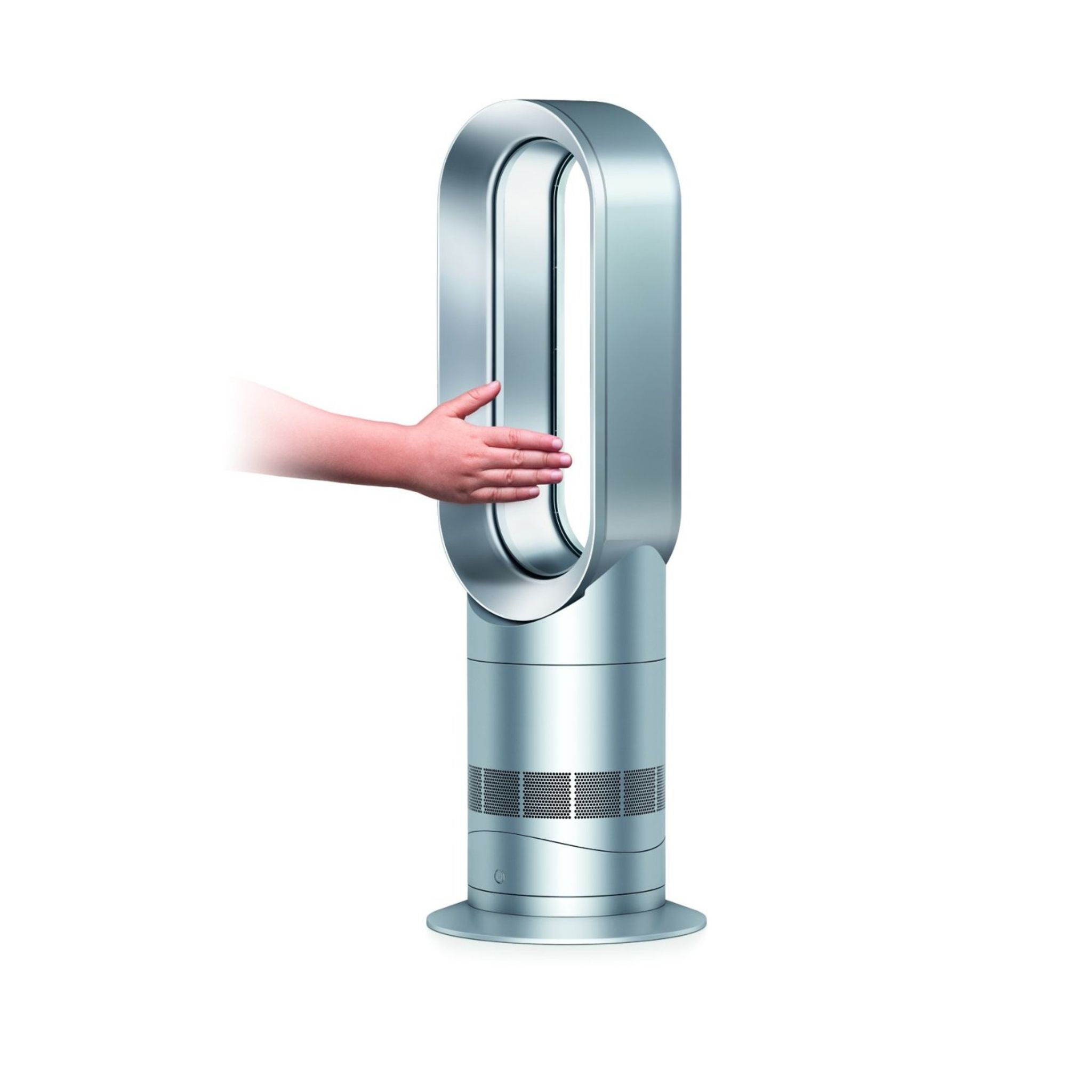 Voir la diapositive 2 : DYSON Chauffage et ventilateur AM09 White Nikel