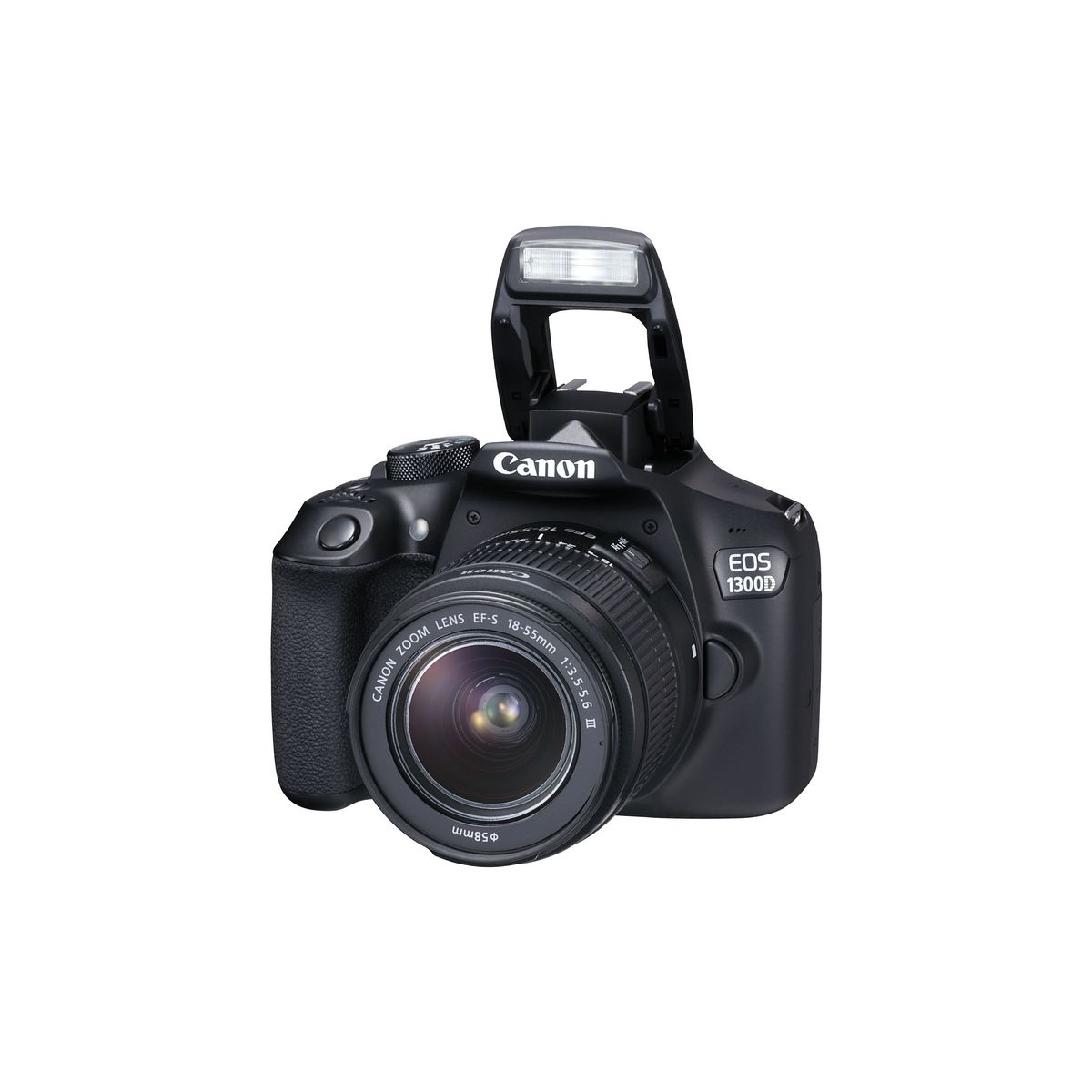 CANON Appareil Photo Reflex - EOS 1300D - Noir + Objectif 18-55 mm+ Sac Photo + Carte SD 8Go