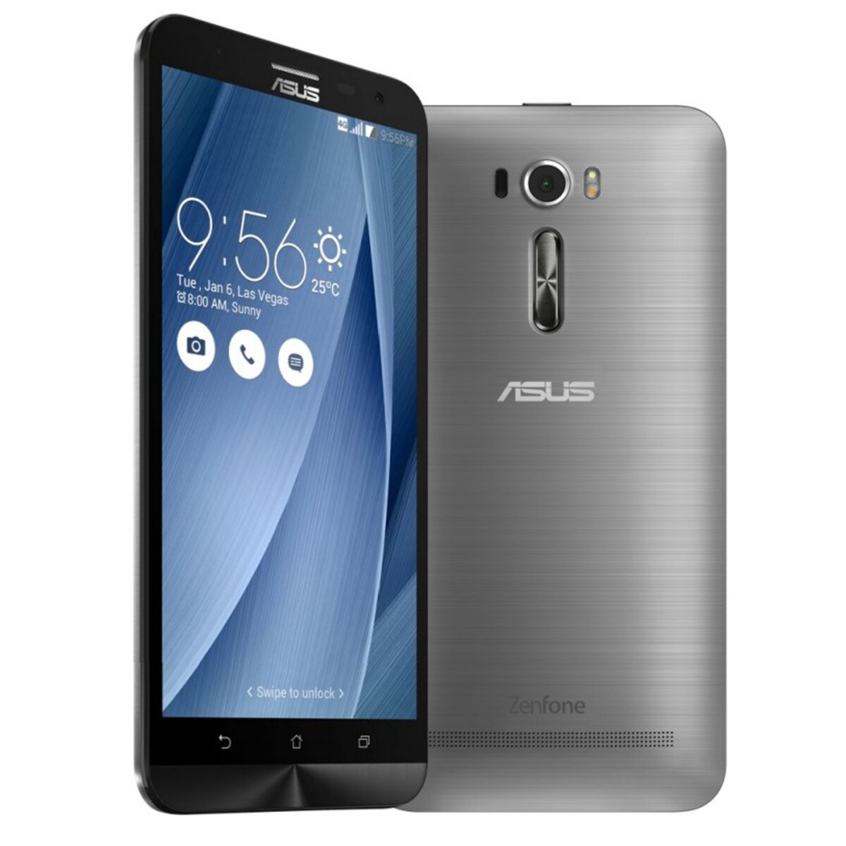 ASUS Smartphone - Zenfone 2 Laser - Argent - Double sim