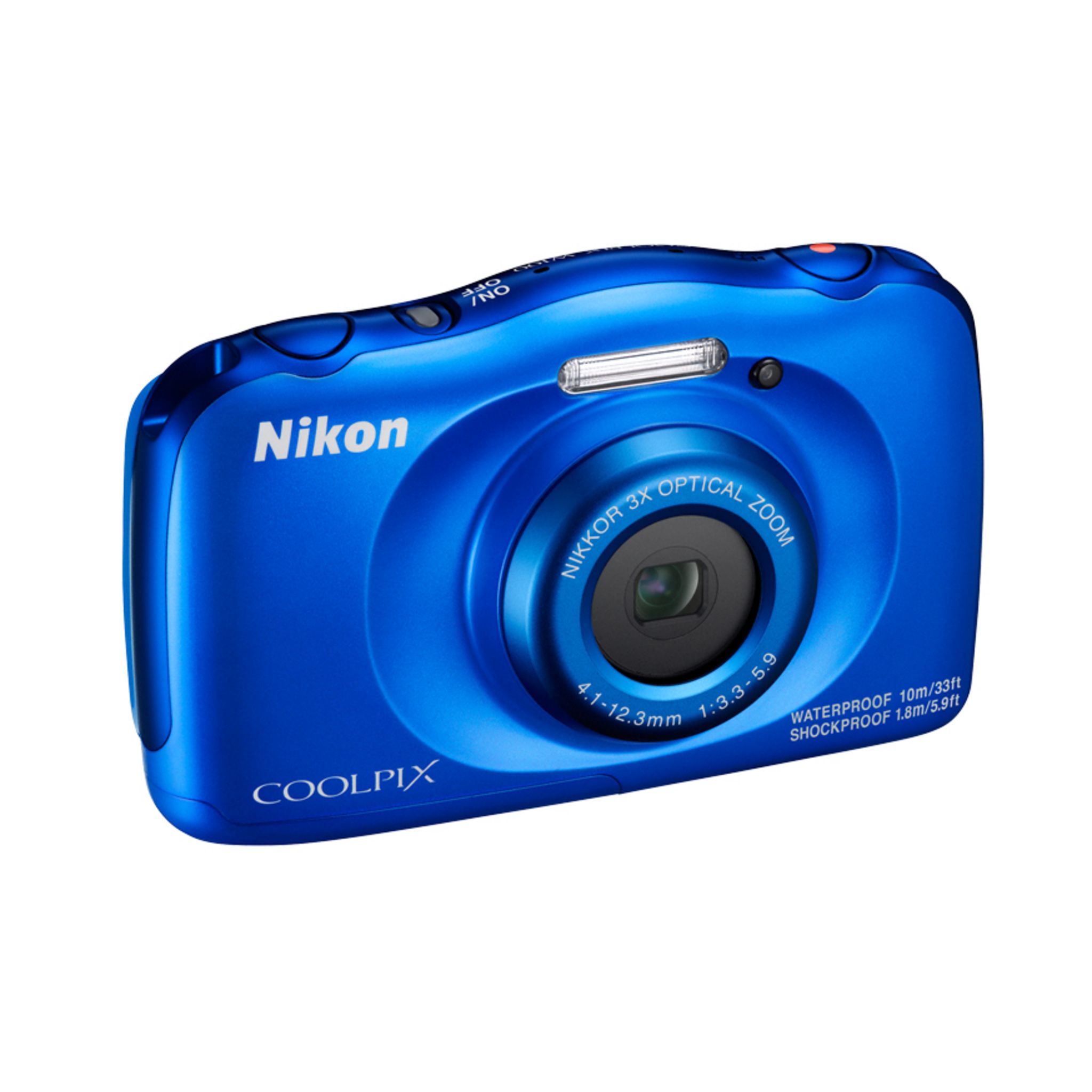 Voir la diapositive 4 : NIKON Appareil Photo Compact - Enfant - Etanche - Anti Choc  COOLPIX W100 - Bleu + Objectif 4.1-12.3 mm + Sac à dos