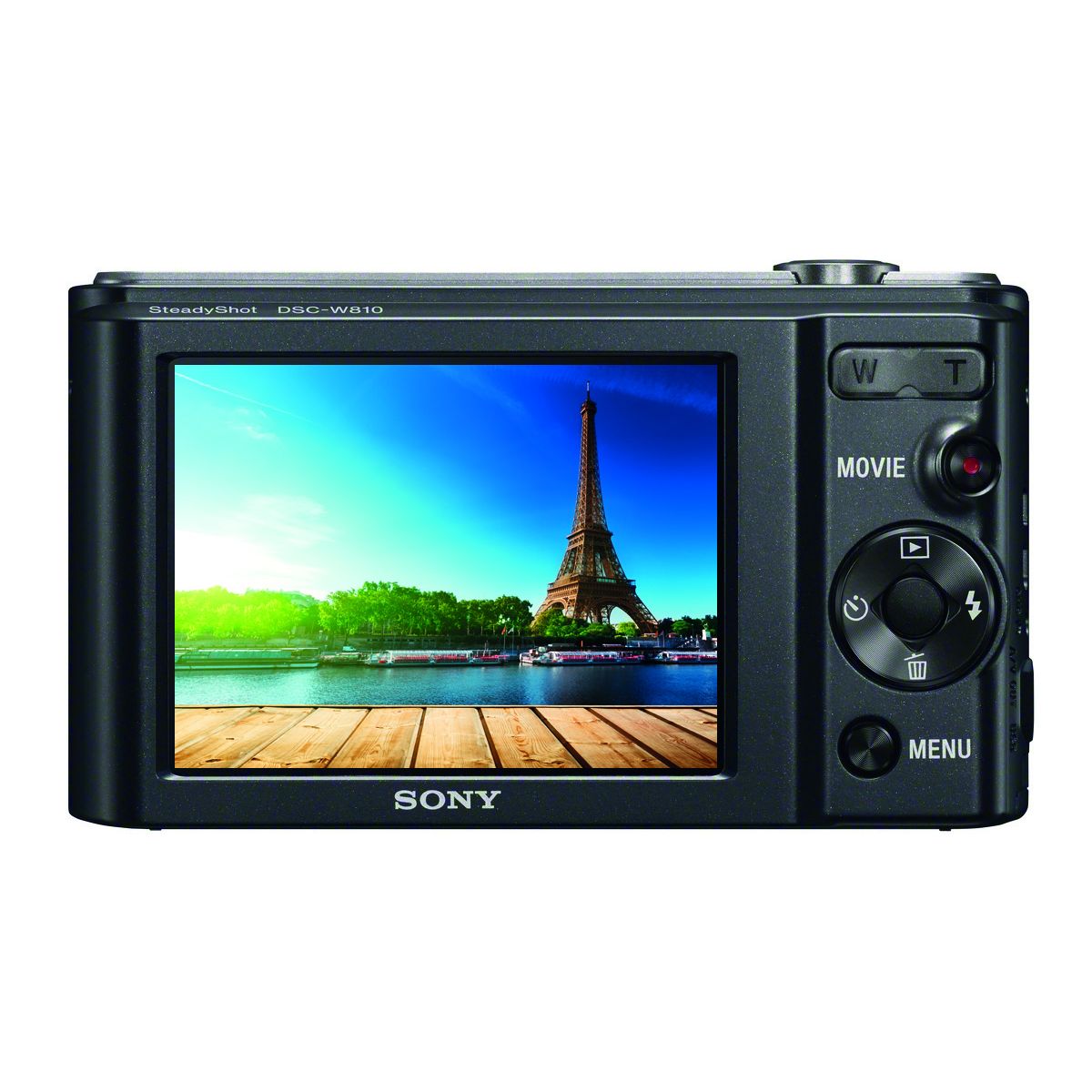 SONY Appareil Photo Compact - DSC-W810 - Noir - Objectif 4.6-27.6 mm + Carte SD 8 Go