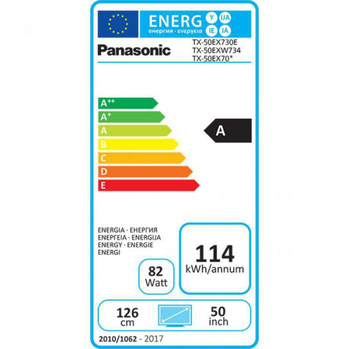 PANASONIC TX-50EX700E TV LED 4K UHD 126 cm HDR Smart TV Argent