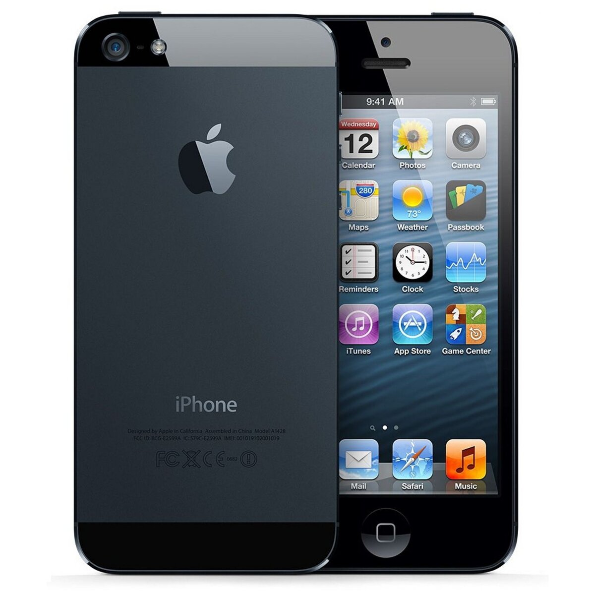 APPLE Smartphone - iPhone 5 - Noir - Reconditionné Lagoona Grade B - 16 Go
