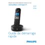 PHILIPS Téléphone Fixe - D1312WG/FR - Gris