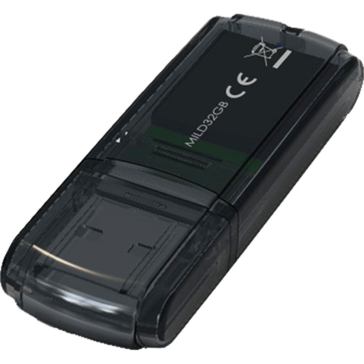 SELECLINE Cle usb Noire Transparente - USB 2.0 - 32 Go