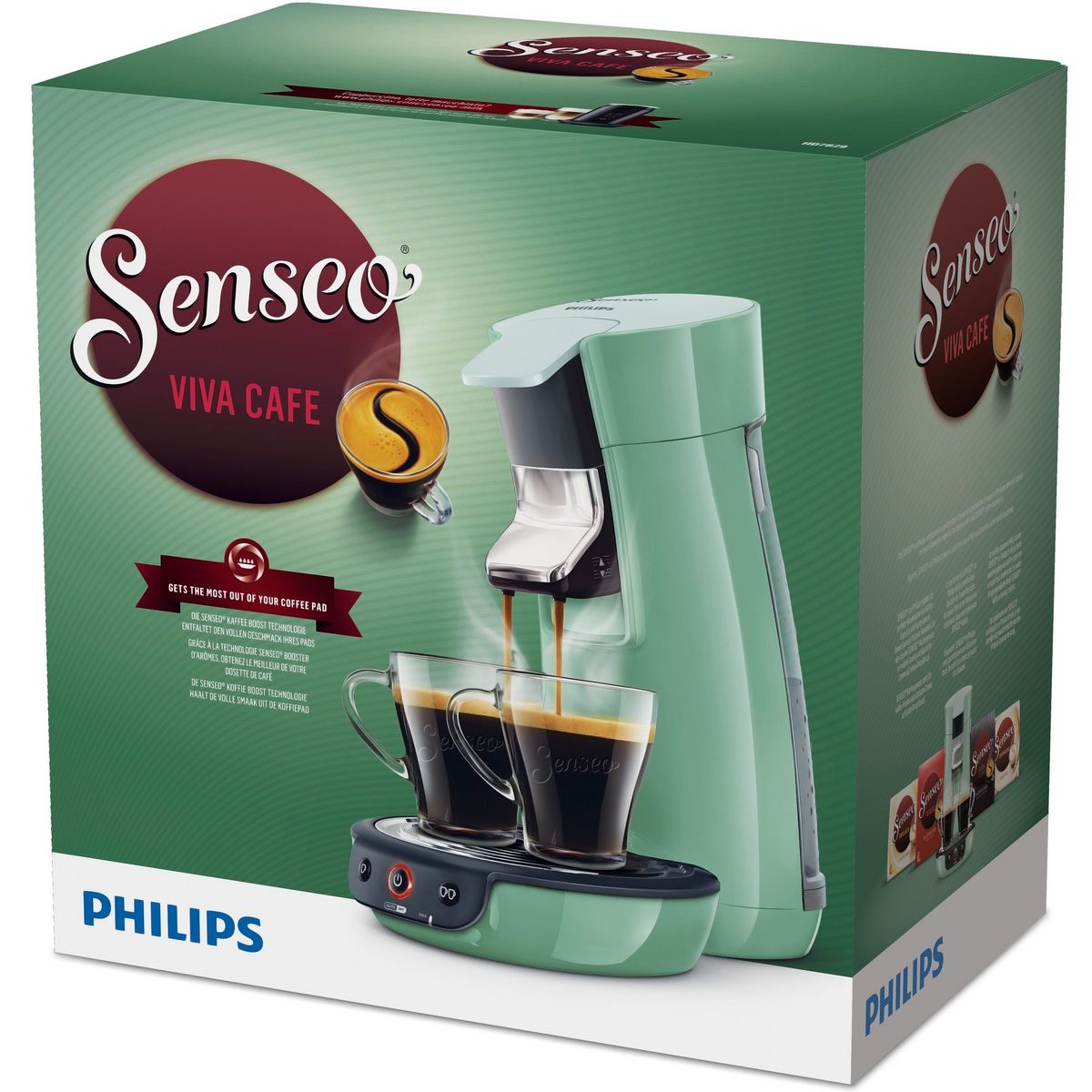 PHILIPS Cafetière a dosette Senseo HD7829/11 Vert