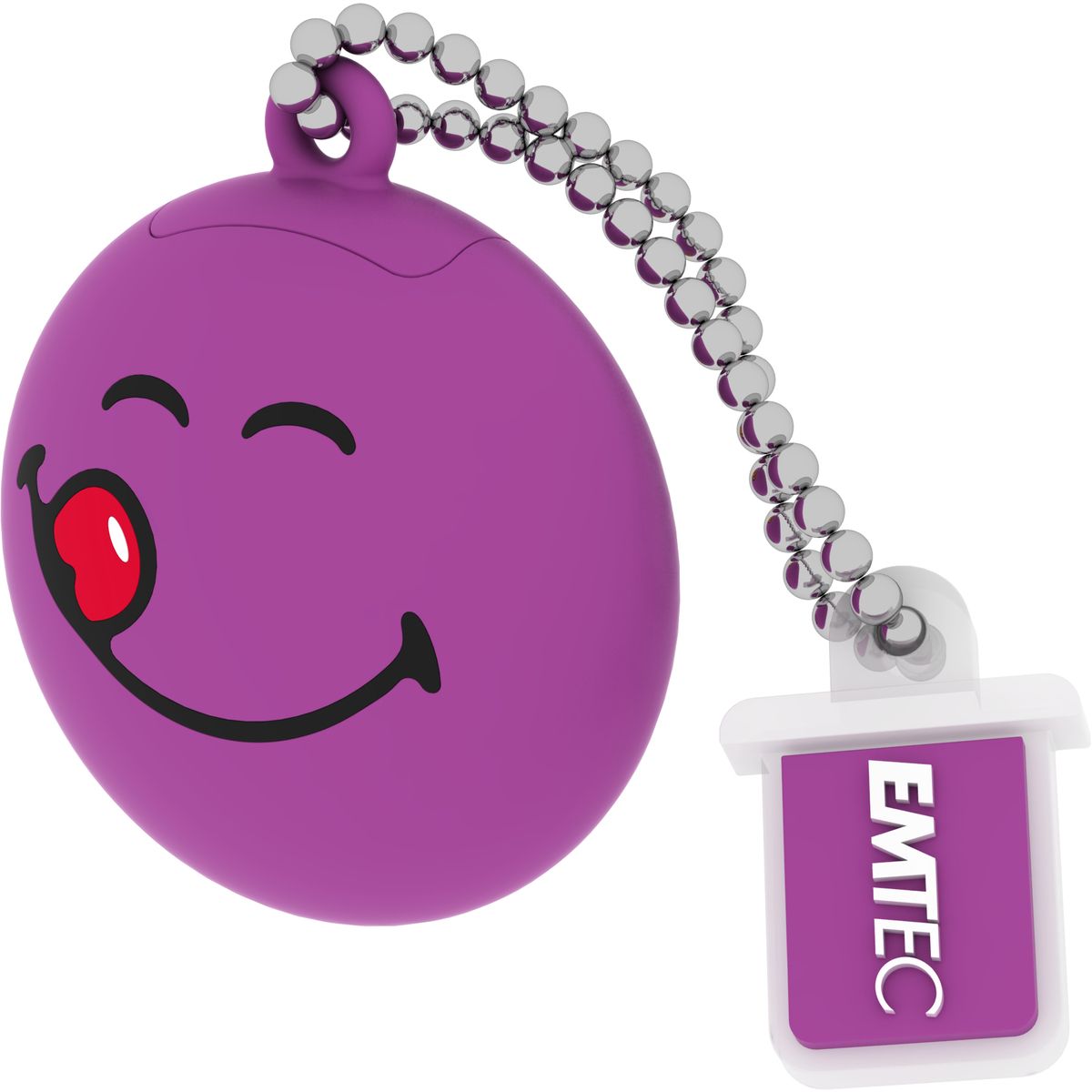 EMTEC Clé USB SMILEY SW100 - USB 2.0 - 8 Go - Mauve