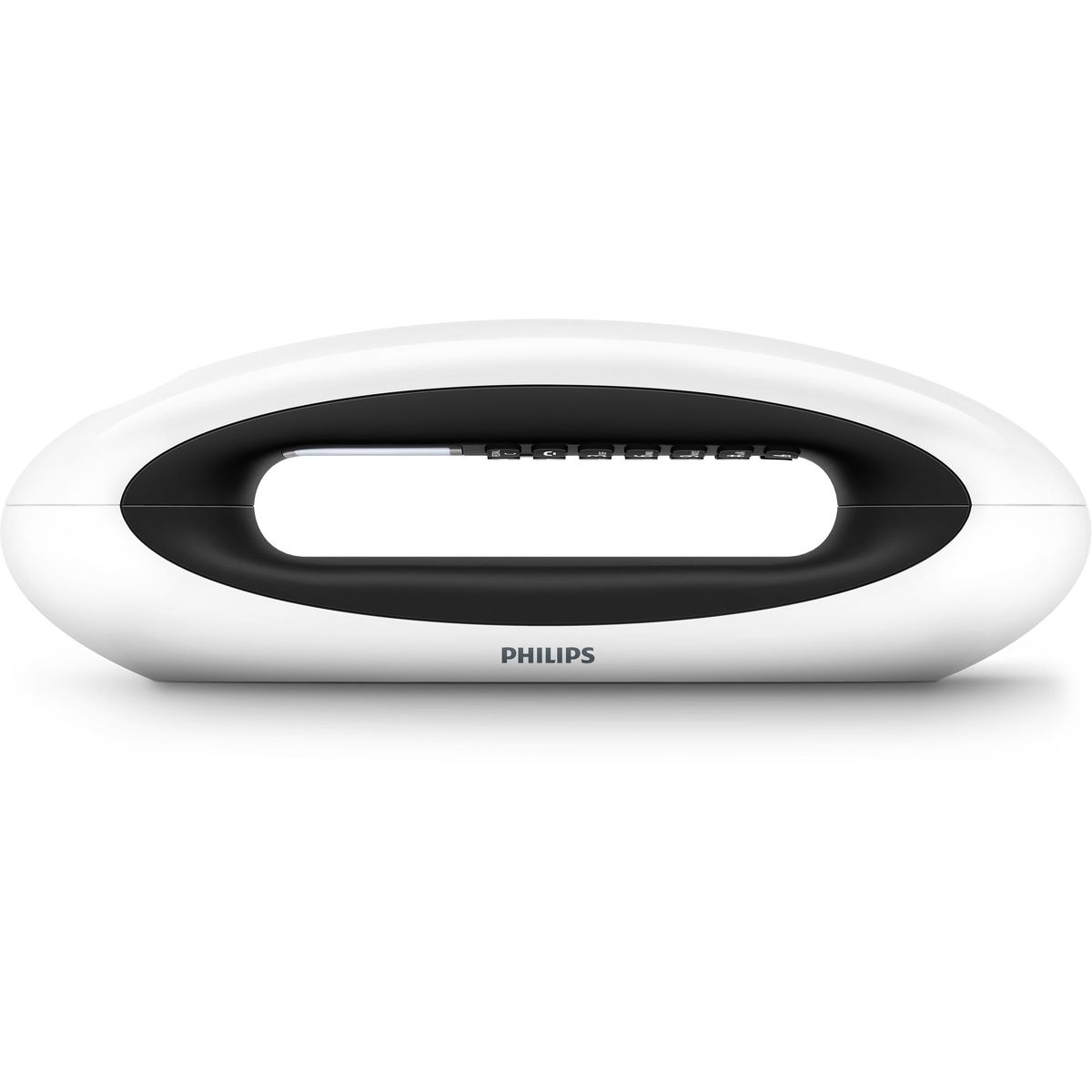 PHILIPS Téléphone Fixe - Design Mira - Blanc