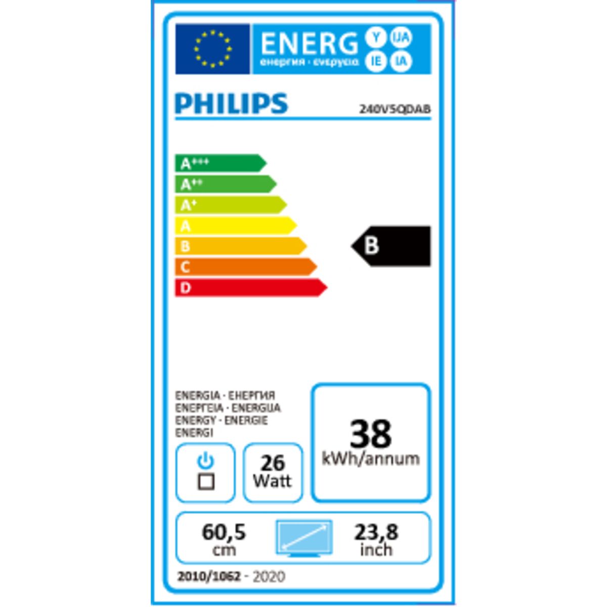 PHILIPS Ecran PC V-line 240V5QDAB