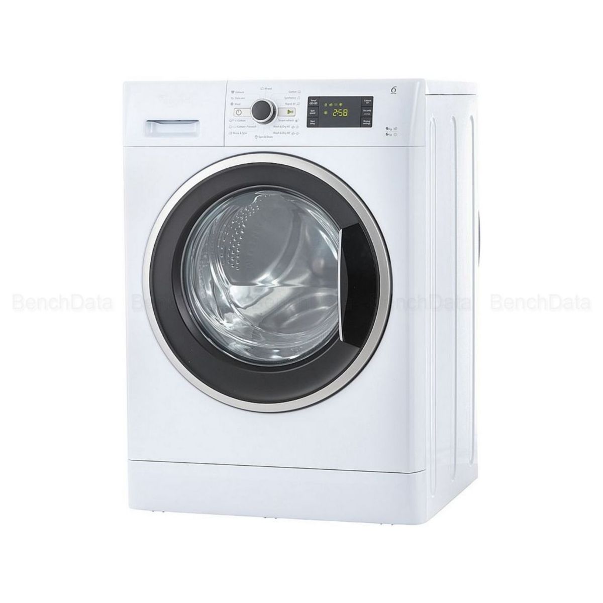 WHIRLPOOL Lave-linge séchant hublot WWDC9614, 9 Kg Lavage, 6 Kg Séchage, 1400 T/min