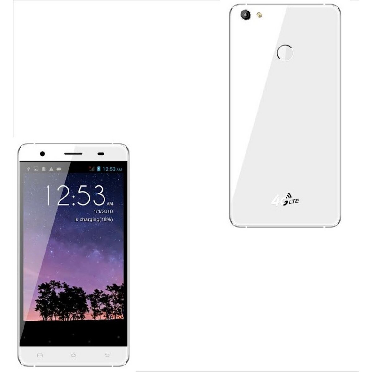 QILIVE Smartphone HIGH VALUE FINGER PRINT- 16 Go - 5 pouces - Blanc