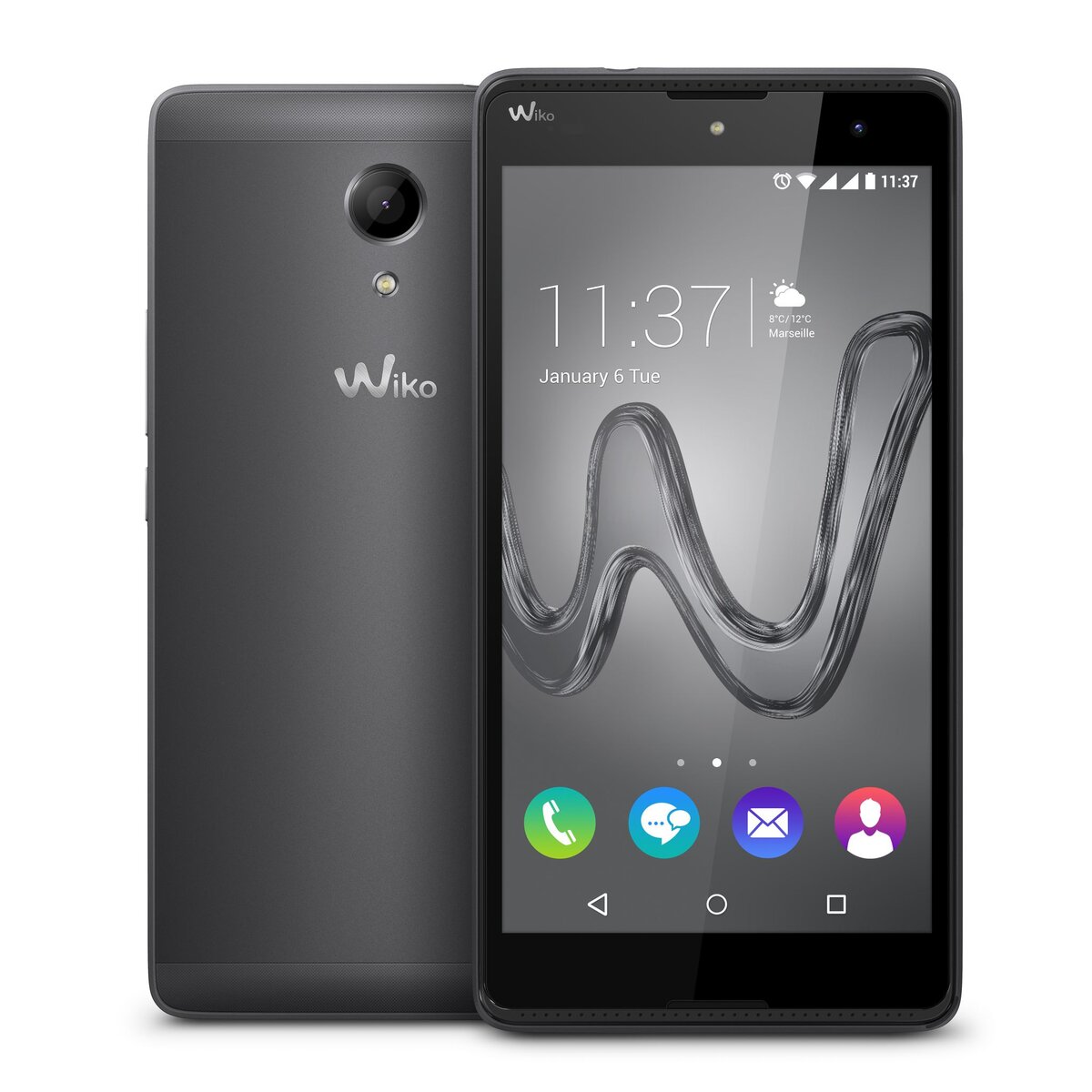 WIKO Smartphone ROBBY - 16 Go - 5,5 pouces - Gris