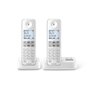 PHILIPS Téléphone fixe DUO - D2352 - Blanc - Répondeur
