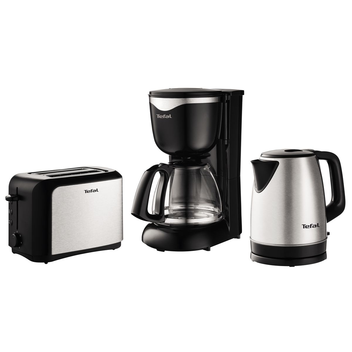 TEFAL Cafetière CM340811 Mini noir et inox 6 tasses