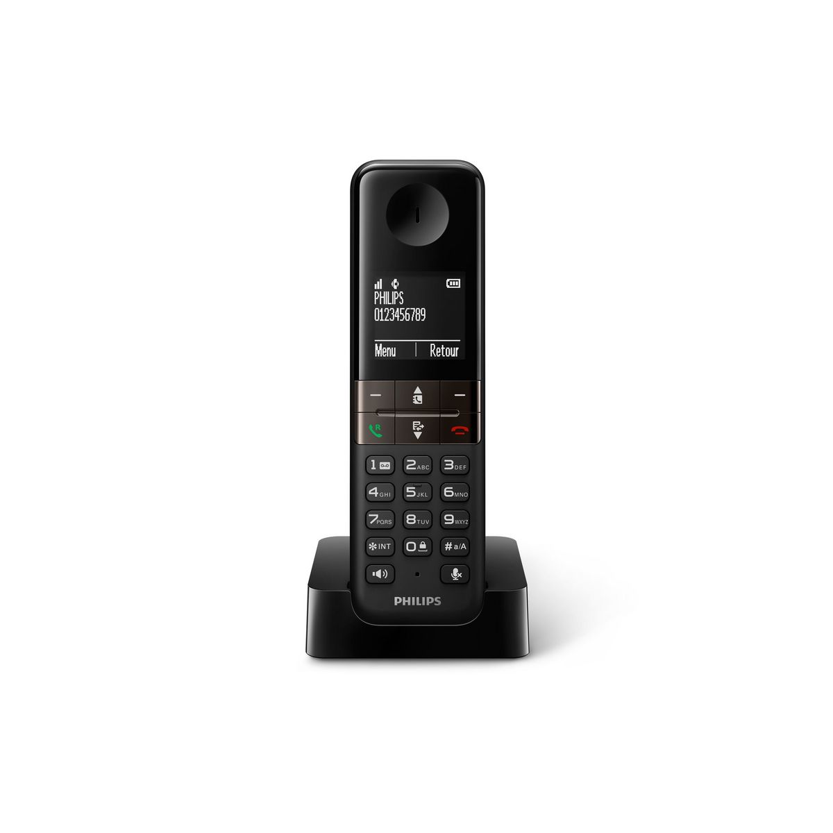 PHILIPS Téléphone fixe D4501B sans fil numérique
