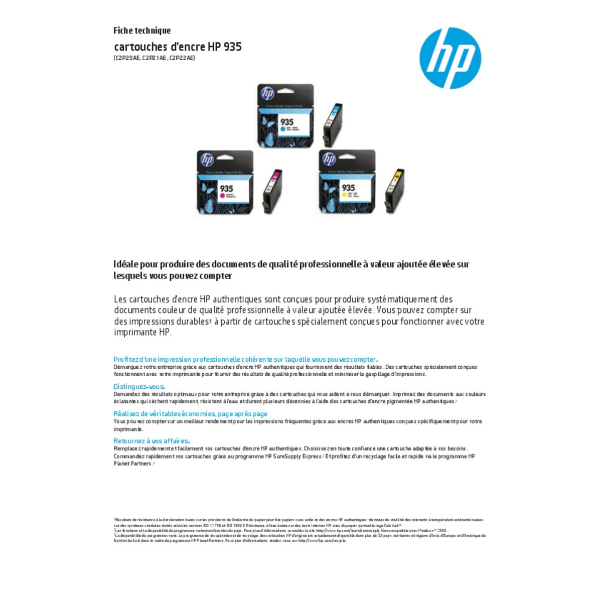 H.PACKARD Cartouche 935XL magenta