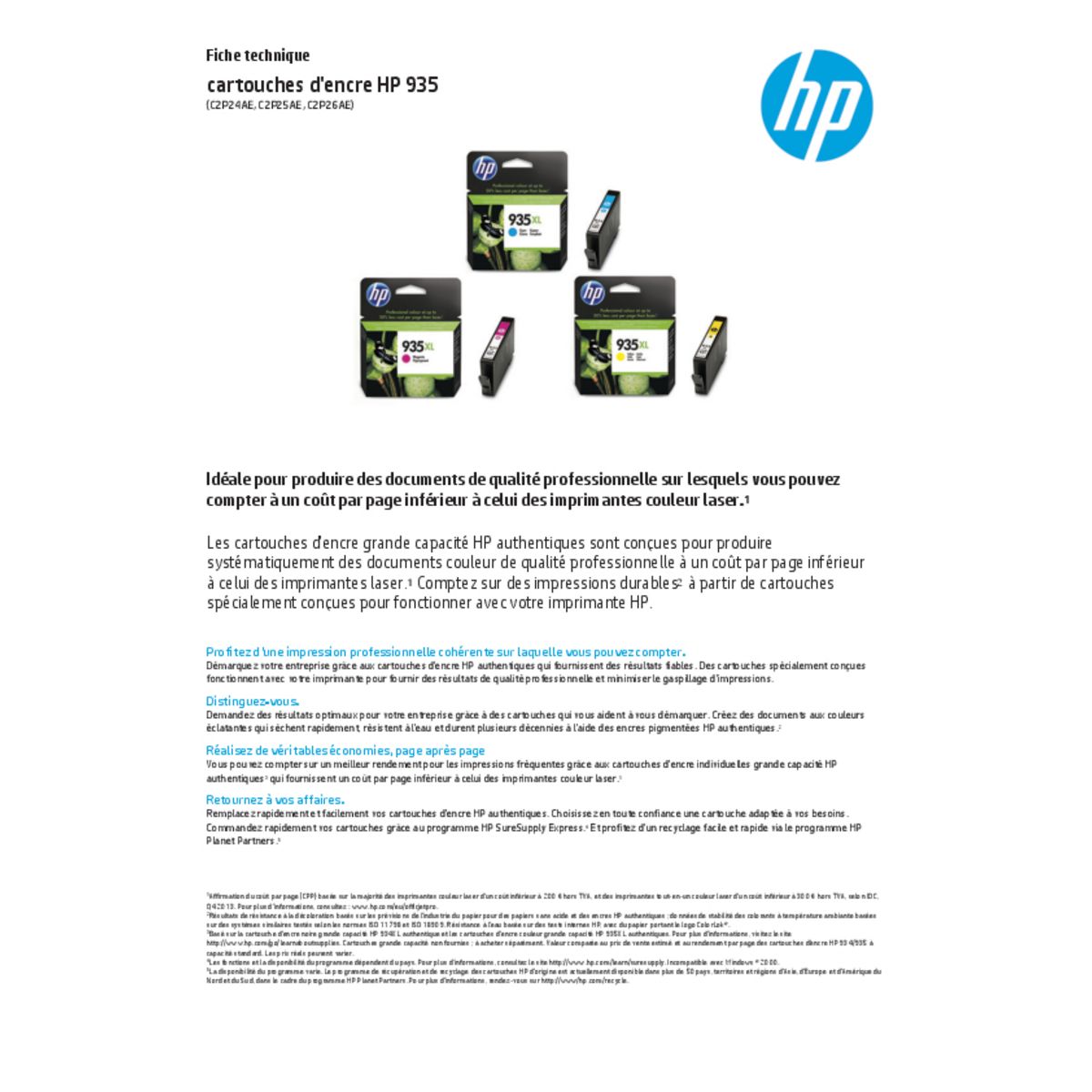 H.PACKARD Cartouche 935XL magenta