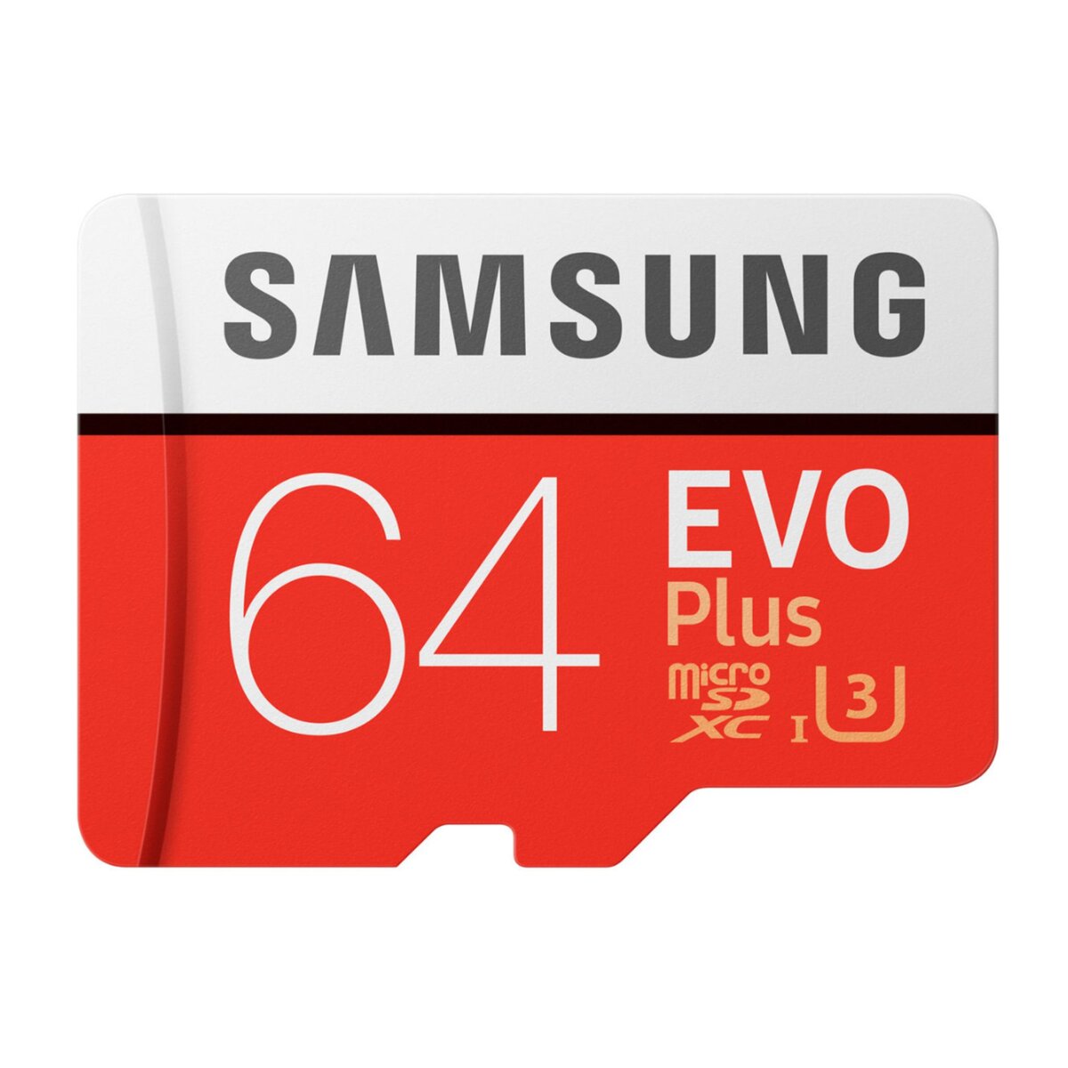 SAMSUNG Carte mémoire Micro SD EVO PLUS 64 Go + adaptateur SD