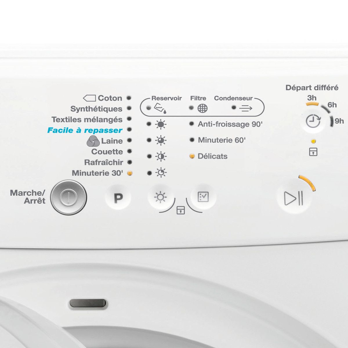 FAURE Sèche-linge porte pleine FDP7200PS, 7 Kg, Condensation