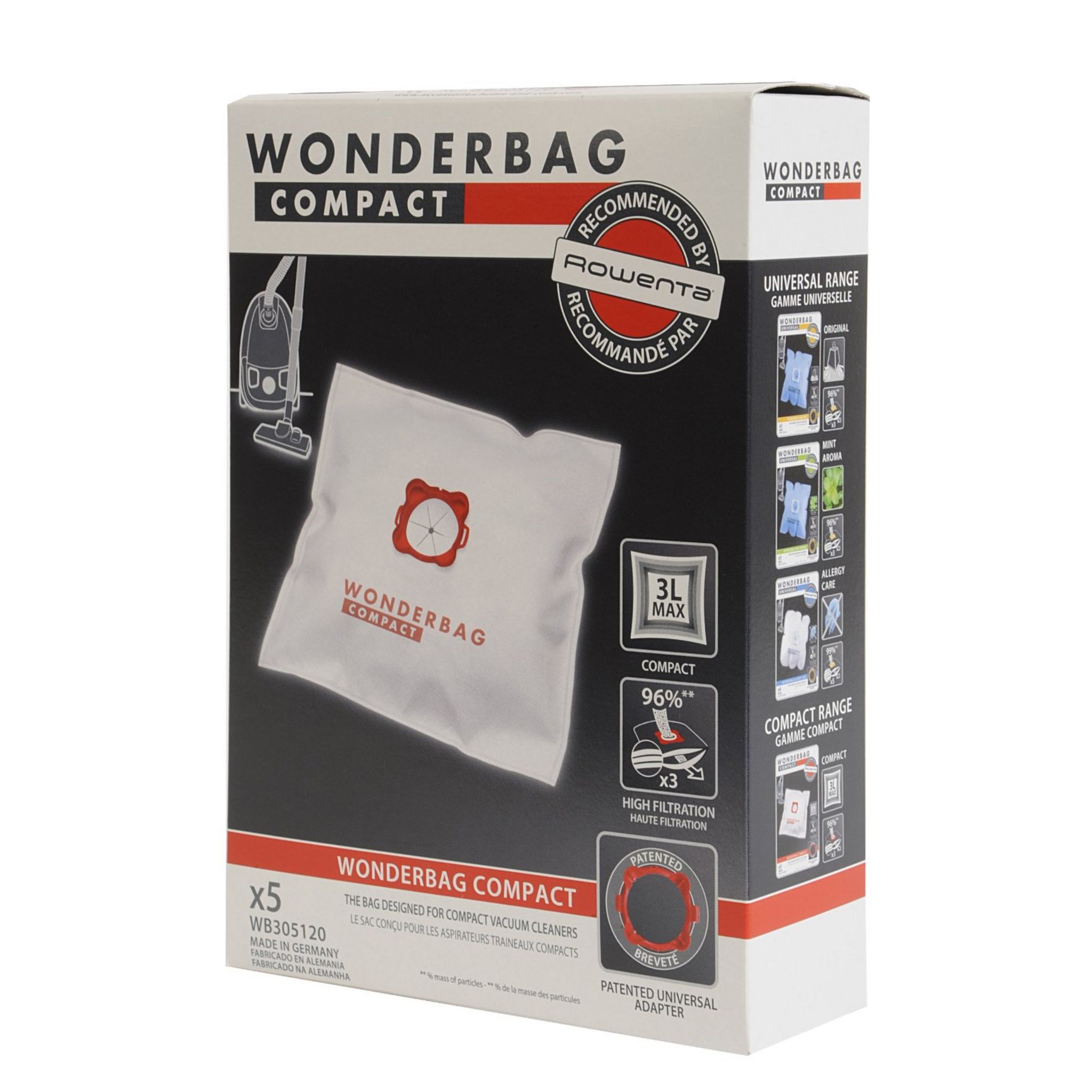 Voir la diapositive 4 : WONDERBAG Accessoires Entretien WB305120 - Sac synthétique universel Wonderbag Compact 3L x5