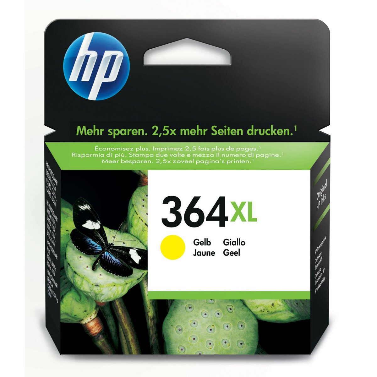 HP Cartouche d'Encre HP 364XL Jaune grande capacité Authentique (CB325EE)