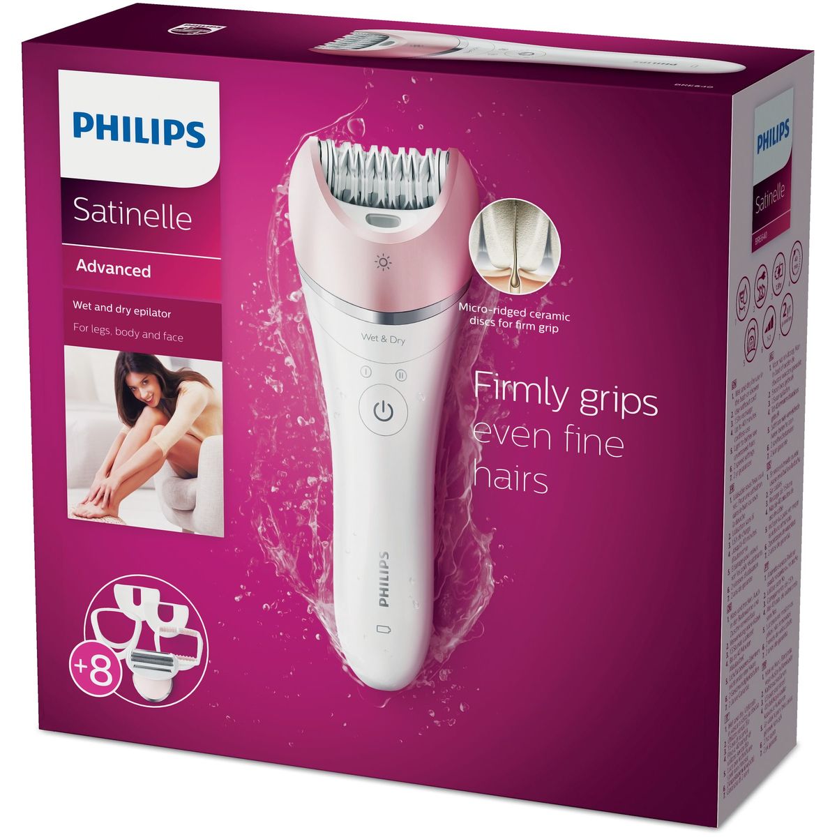 PHILIPS Epilateur BRE640/10 Satinelle Advanced