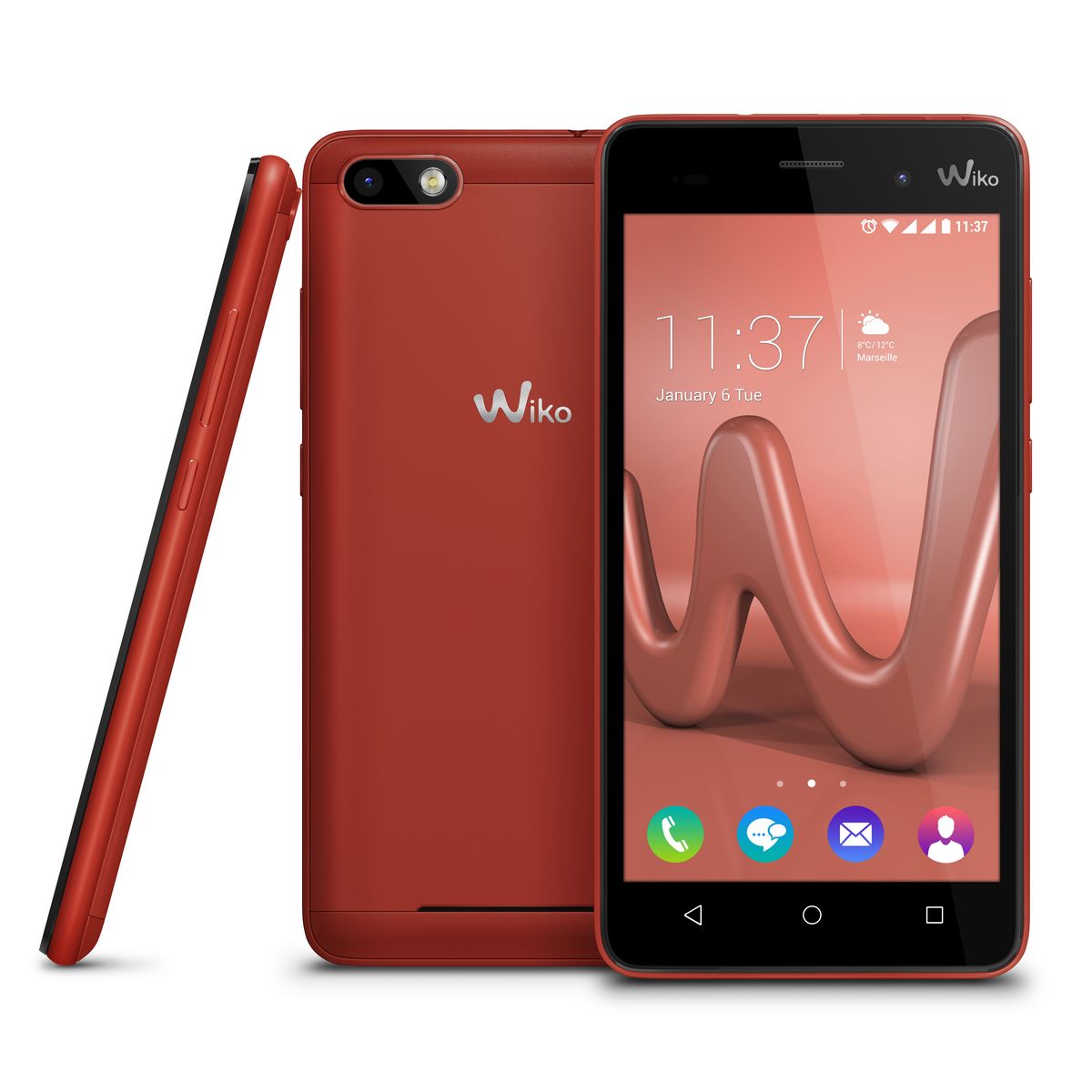 WIKO Smartphone LENNY 3 - 16 Go - 5 pouces - Rouge