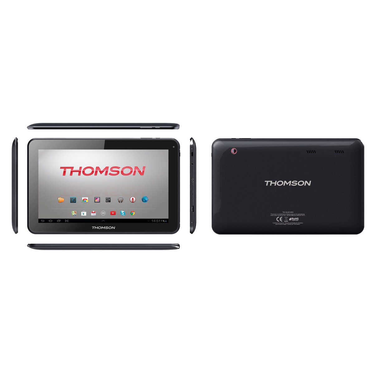 THOMSON Tablette tactile TEO-QUAD10BK8 - Noir