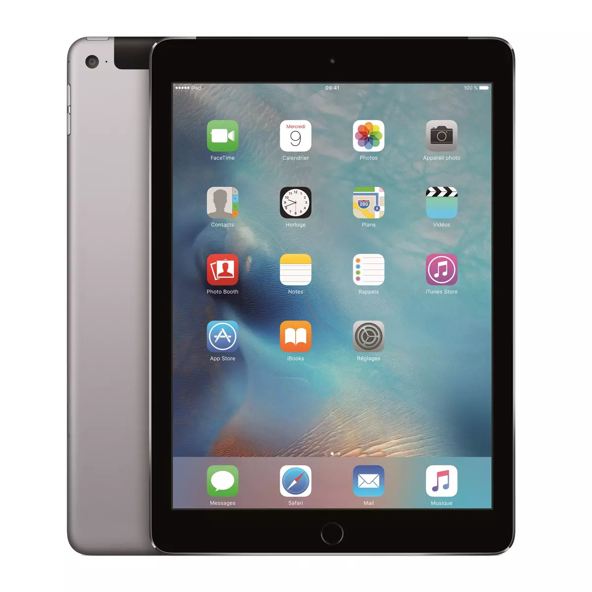 APPLE Tablette tactile iPad Air 2 WiFi + Cellular - Gris sidéral - 128 Go