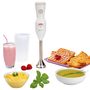 Voir la diapositive 2 : SEB Mixeur HB4071S1  Ultra compact Blanc 450W Pied Métal
