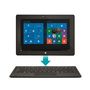 Voir la diapositive 2 : QILIVE Tablette tactile avec clavier 10.1 W10 866311 Noire 32Go