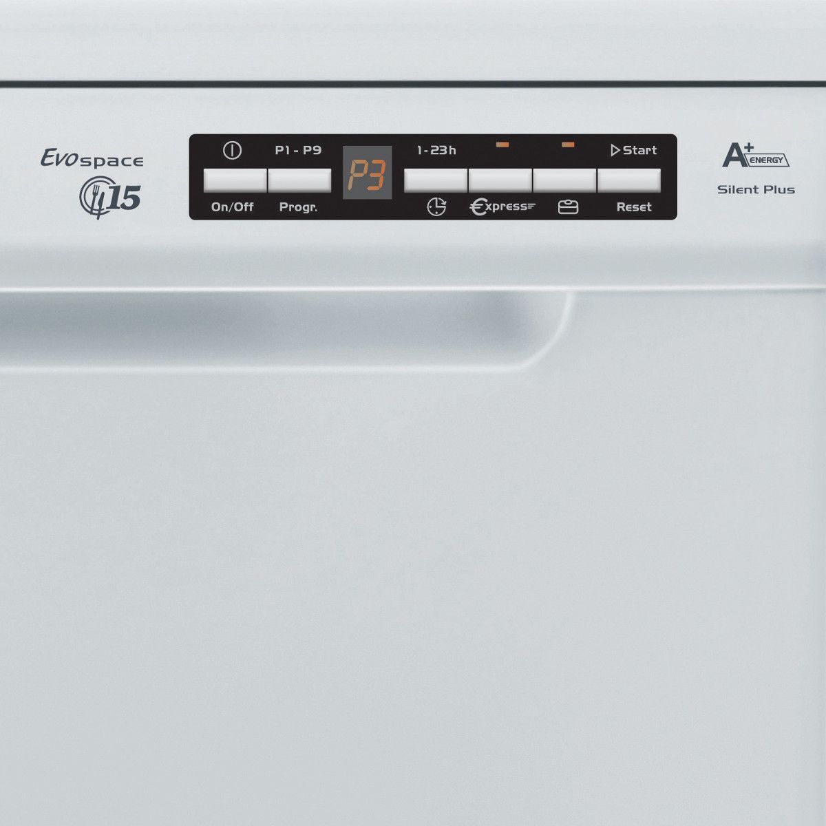 CANDY Lave-vaisselle CDP 5P1DAW, 15 Couverts, 60 cm, 45 dB, 10 Programmes