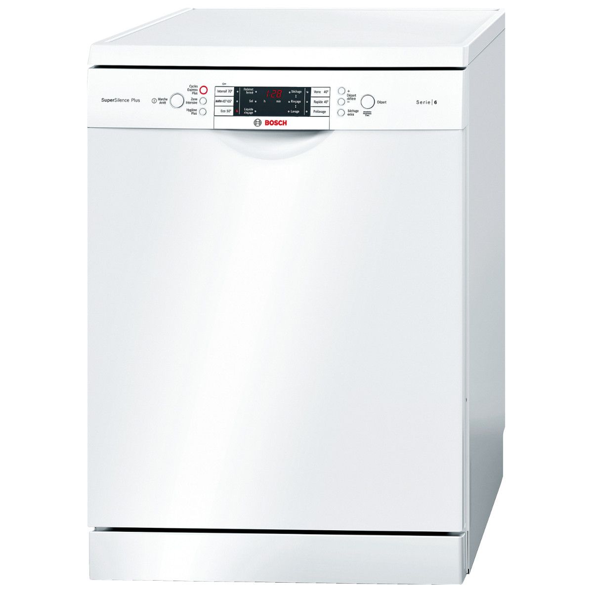 BOSCH Lave-vaisselle pose libre SMS69N12FF, 14 Couverts, 60 cm, 40 dB, 6 Programmes