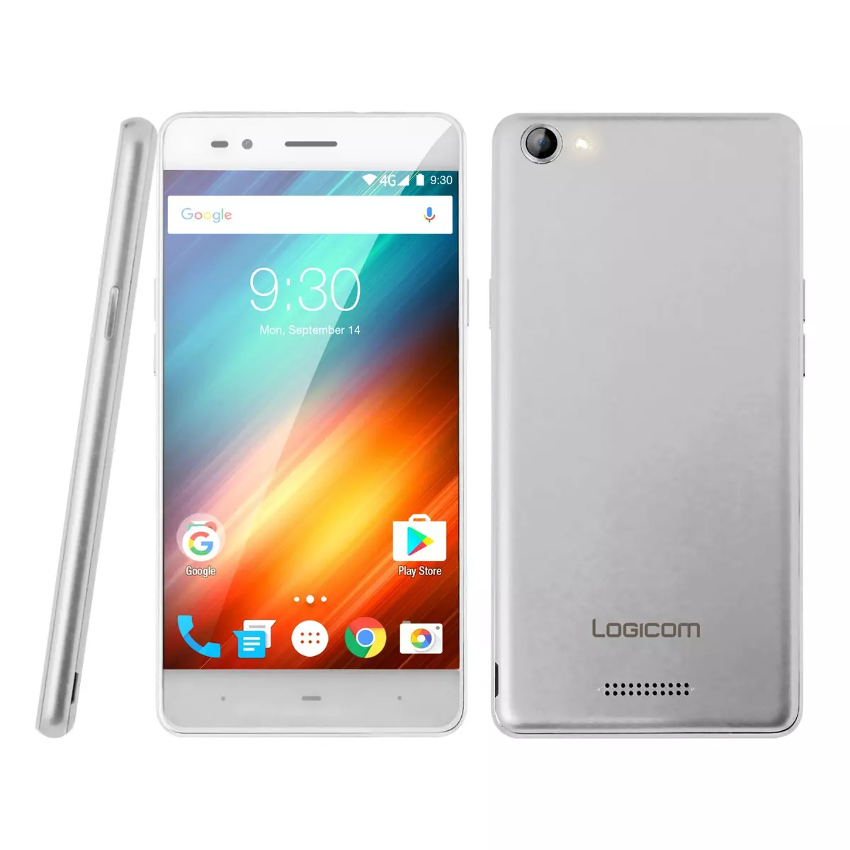 LOGICOM Smartphone POWER BOT - 16 Go - 5 pouces - Argent