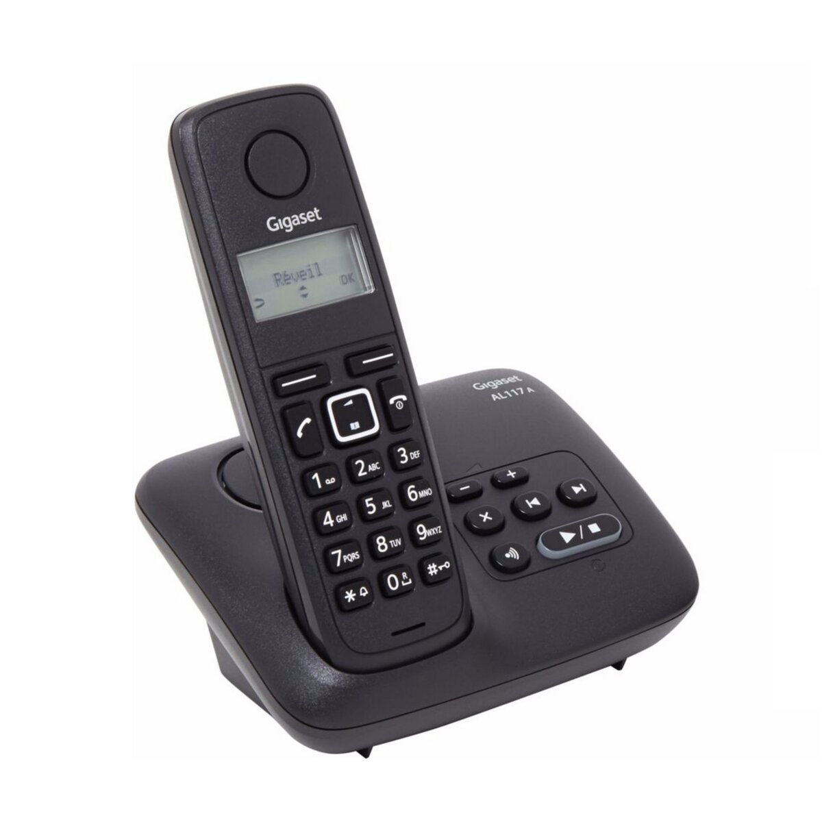GIGASET Téléphone sans fil - AL117A SOLO - Répondeur - Noir