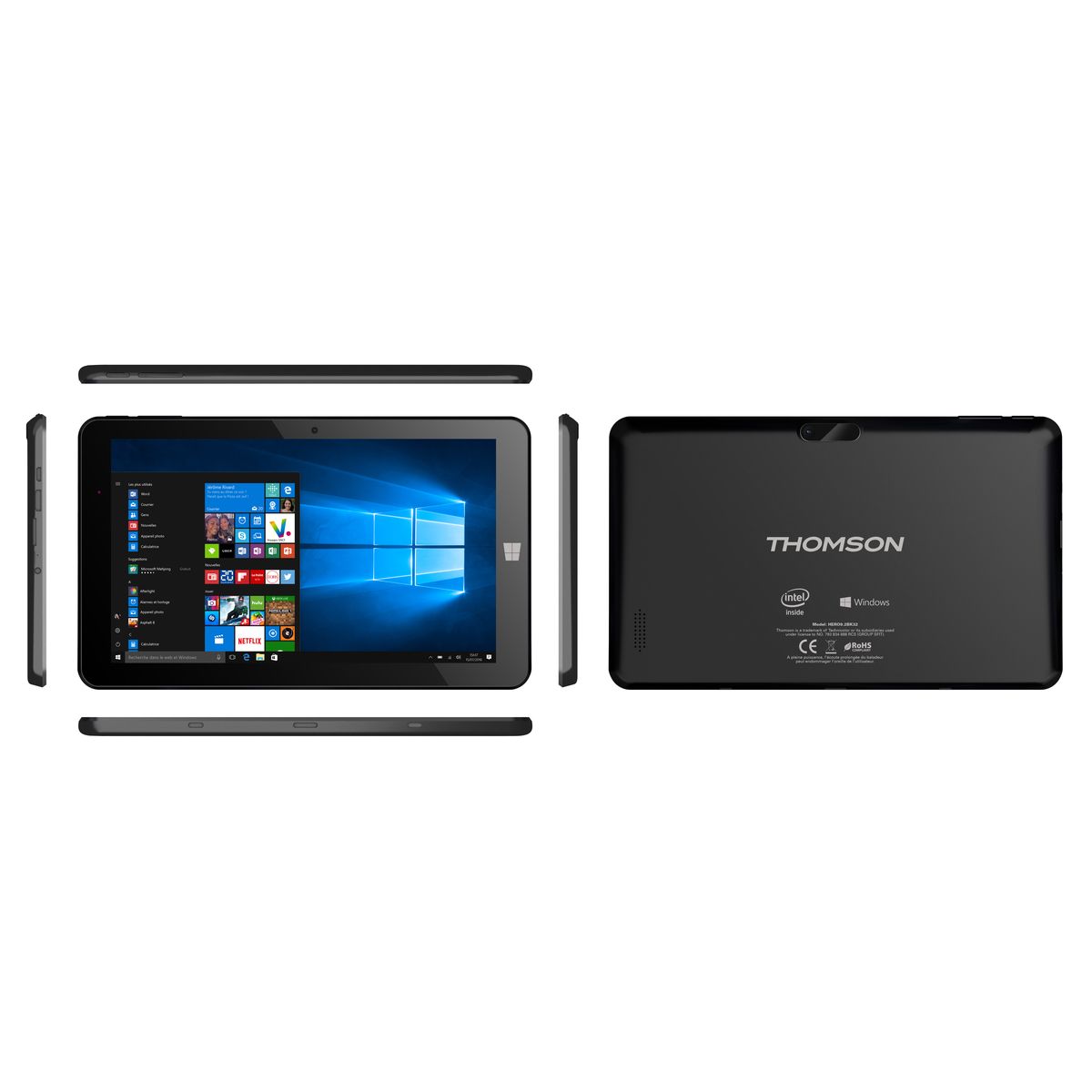 THOMSON Tablette tactile 2 en 1 HERO09-1.32B - Noir