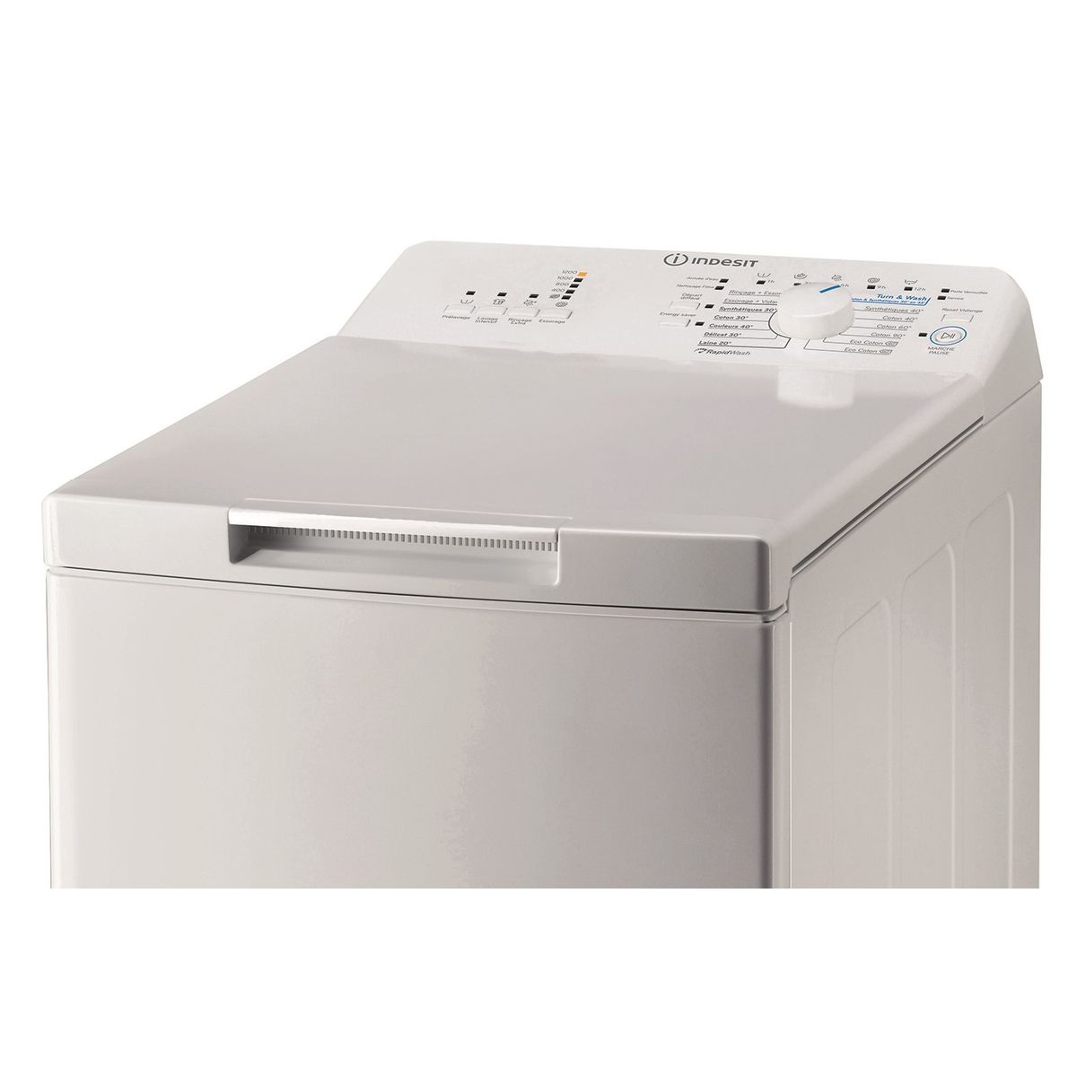 INDESIT Lave-linge top BTW A61253, 6 Kg, 1200 T/min