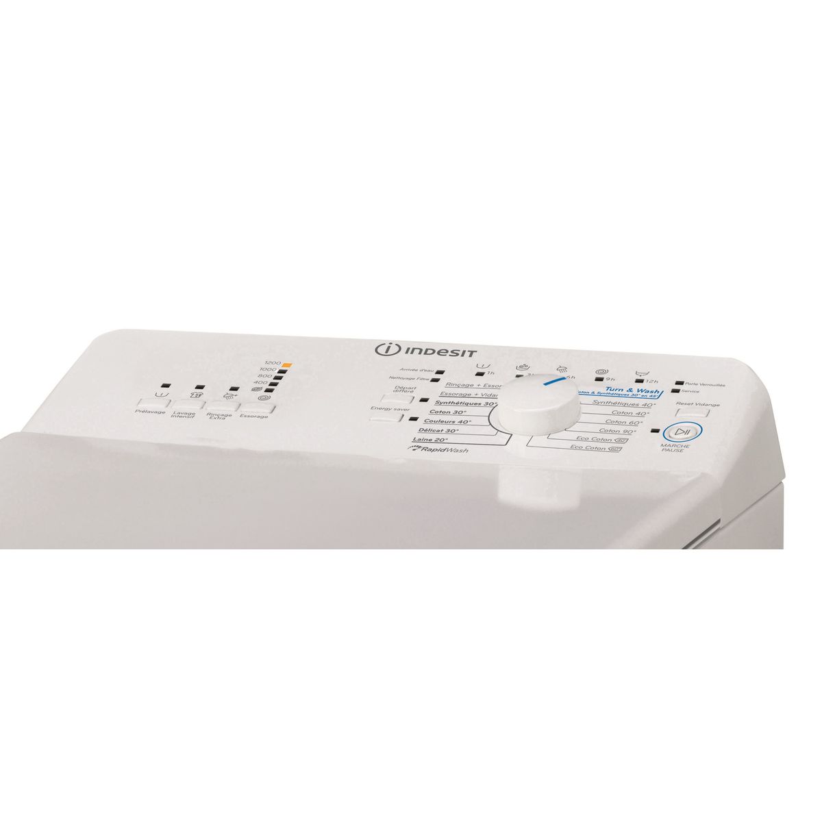 INDESIT Lave-linge top BTW A61253, 6 Kg, 1200 T/min