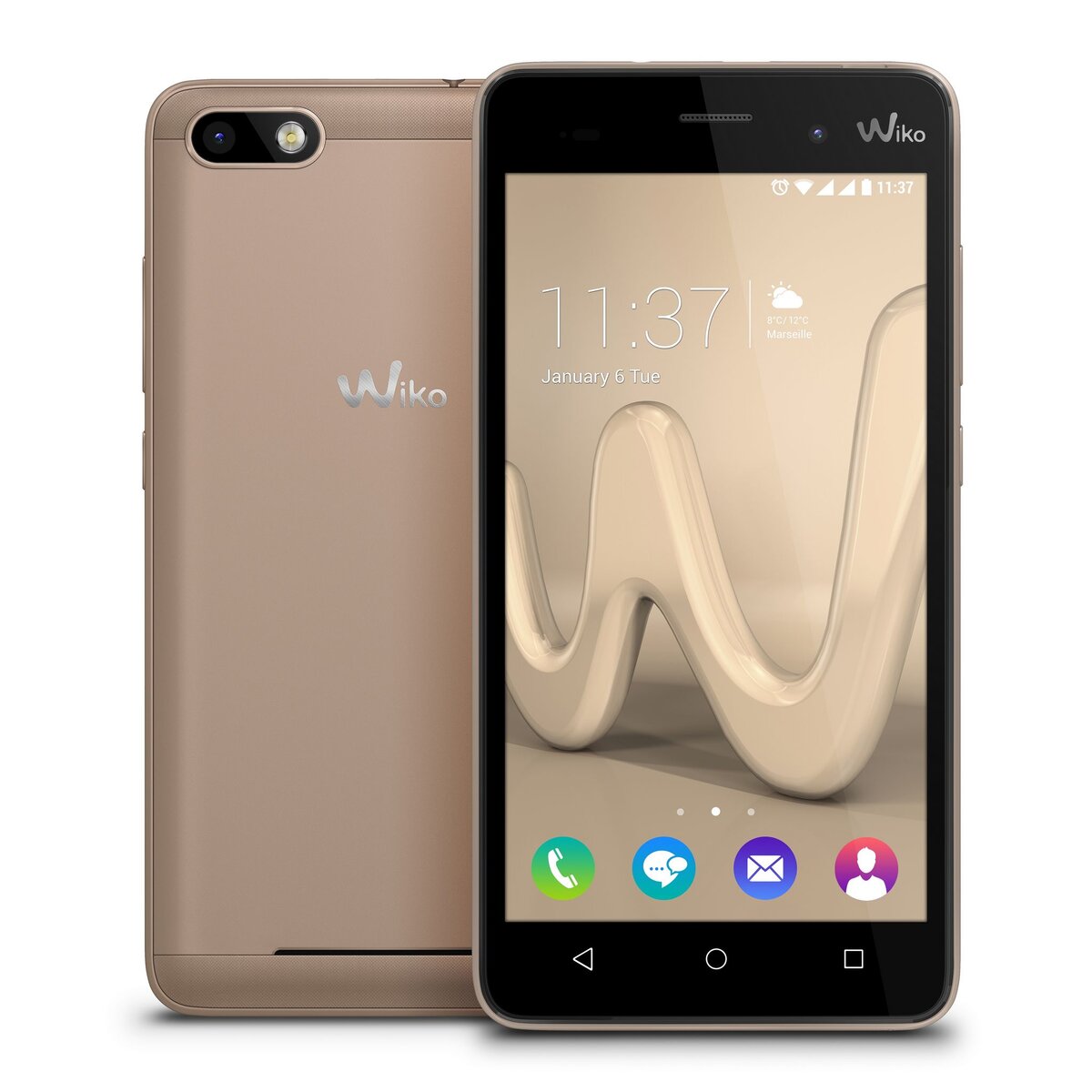WIKO Smartphone PACK LENNY 3 - 16 Go - 5 pouces - Or
