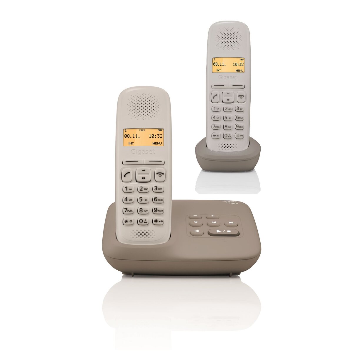 GIGASET Téléphone fixe - A150A - Taupe - Répondeur